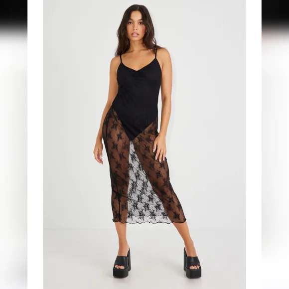 SOLD!!! Garage Lace Bodysuit Dress - Picture 2 of 8